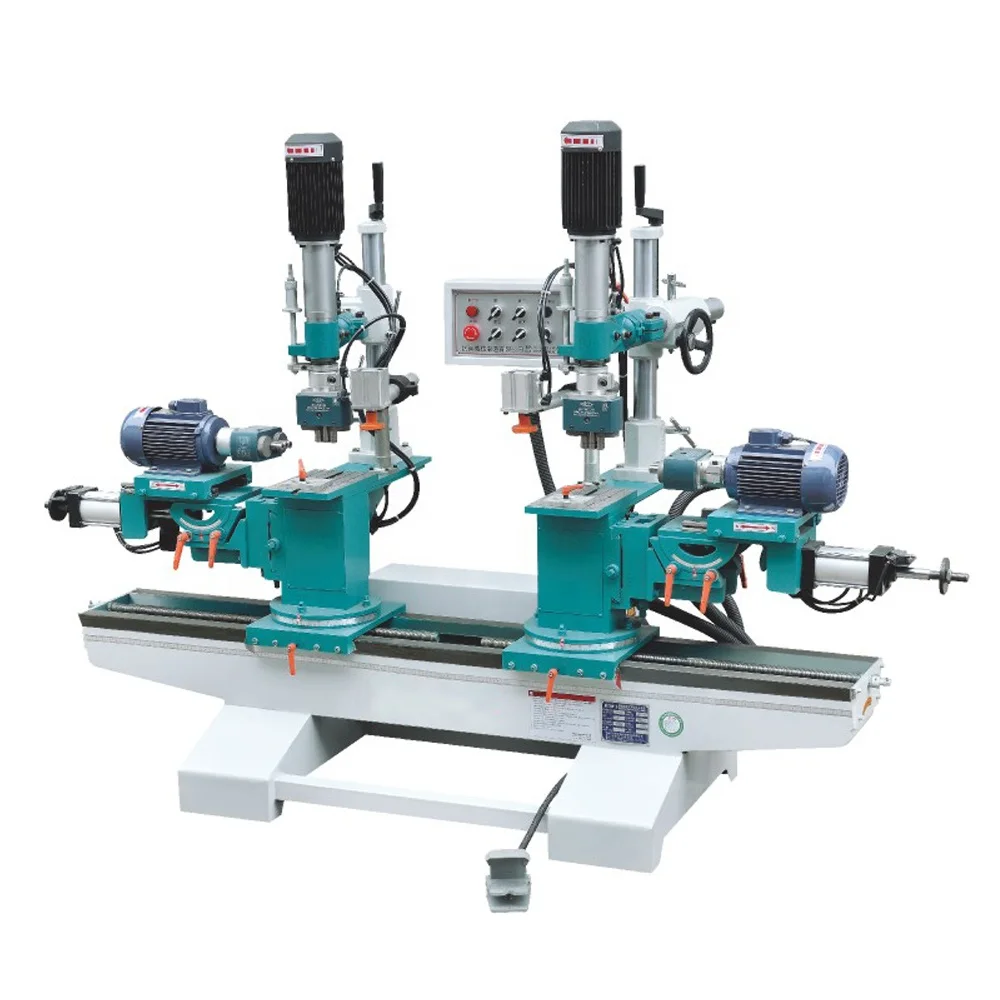 Manufacturer Of Double Ends Vertical Horizontal Wood Boring Machine For Timber