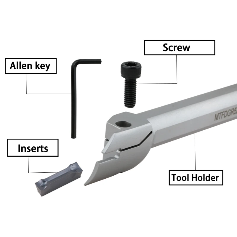 Cnc Lathe Machining Turning Tools Internal Deep End Face Groove Tool