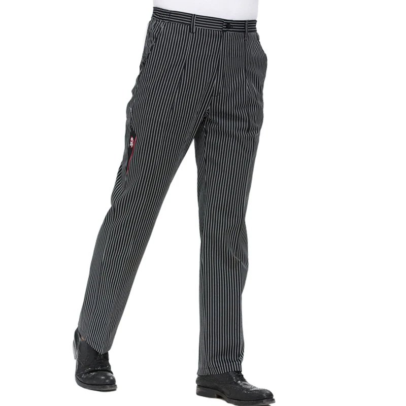 Pantalones De Chef Para Hombre,Pantalón De Cocina De Estilo Suelto,Cintura  Ajustable,Ropa Negra,A Rayas,Listo Para Enviar - Buy Chef Pantalones, Pantalones De Rayas Negro De Los Hombres,Raya Pantalones Product on  Alibaba.com
