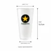 Jarra de cerveza ultrafina Sapporo con etiqueta negra esmerilada