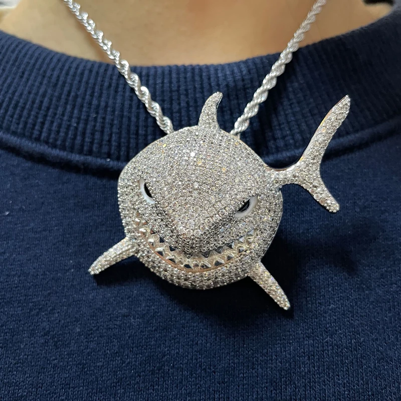 Rappers Popolari 6ix9ine Ciondolo Ghiacciato AAA Zircone Cubico Pietra Numero 69 Collana Con Ciondolo Gioielli Hip Hop Unisex - Foto 2