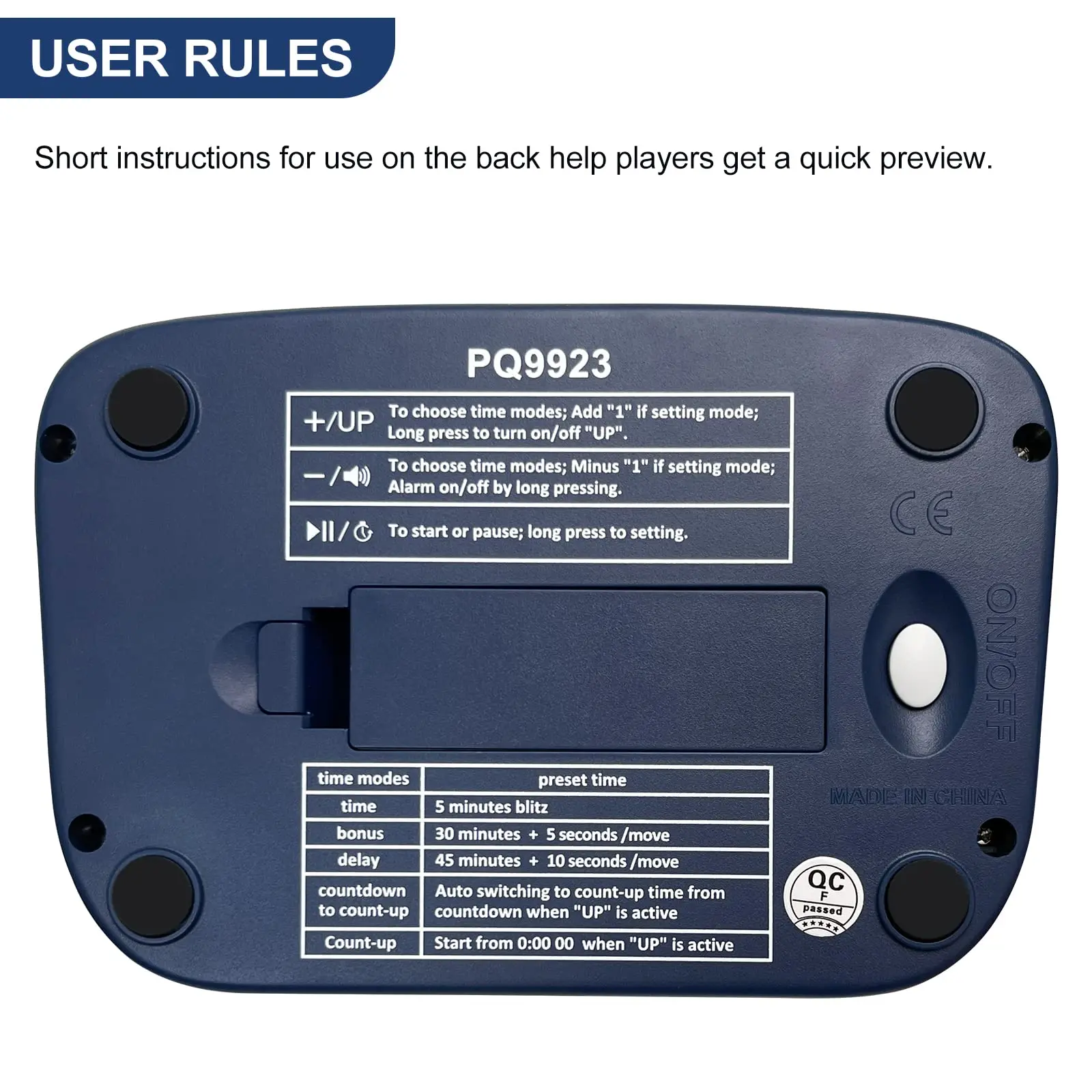 LEAP PQ9923 New Style Chess Clock  with Auto up Bonus Delay Function Supplied to Juego De Ajedrez Advanced Chess Timer