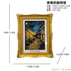 Nighttime caf-themed photo frame-fridge magnet-decorative piece