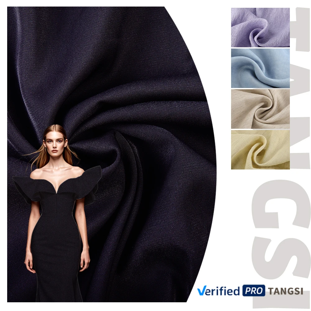 Eco-Friendly 100% Poly Fabric Custom Colors Light Weight Woven Technique Organic for Women's Dresses Girls' Clothing Direct details