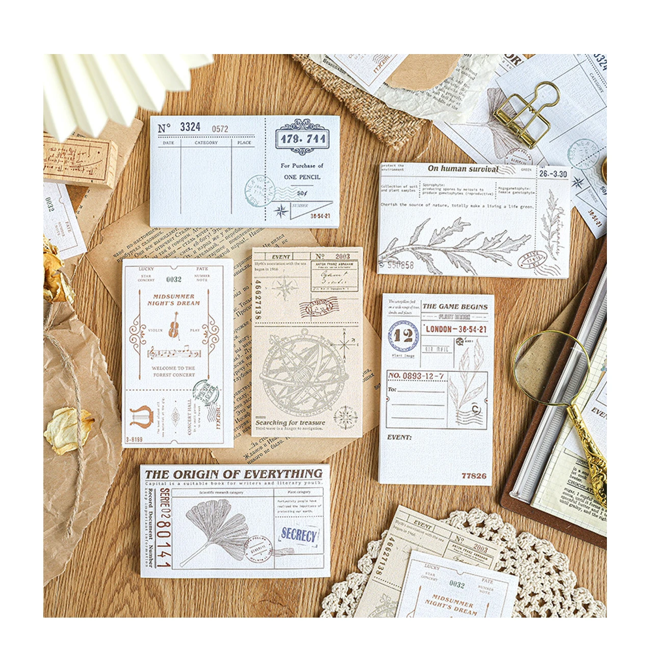ヴィンテージ　ロールペーパー　ジャンクジャーナル Scrapbook Notes - Creative DIY with Vintage Journal Supplies