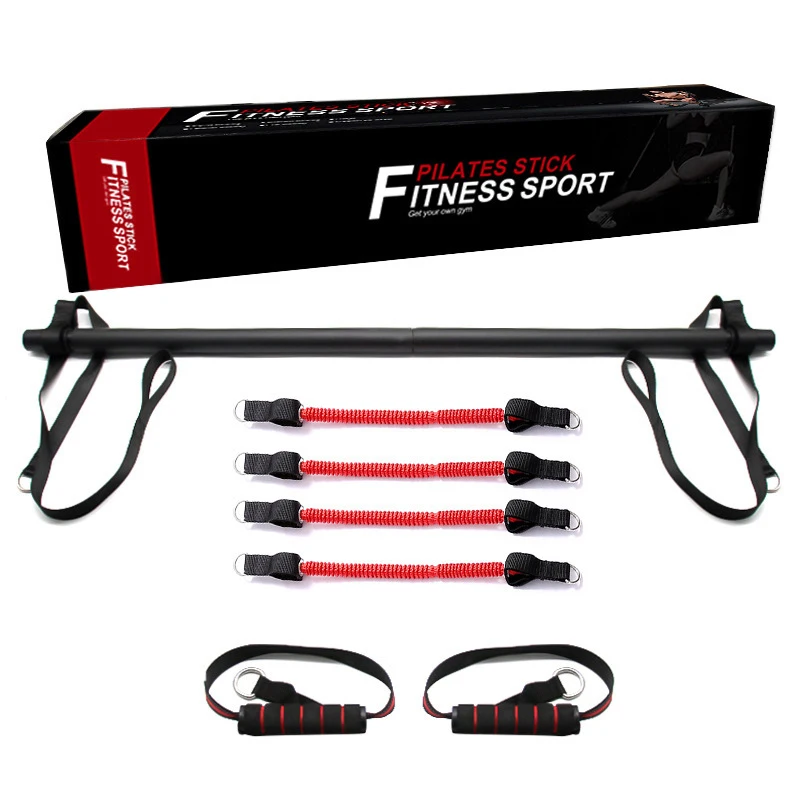 Домашний Тренажерный Зал Фитнес Йога палка Регулируемый Пилатес бар набор со сменными