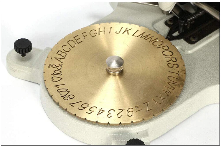 Standard Letter Block Dial Manual Inside Ring Marking Engraving Machine