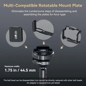 SmallRig AP-100 FreeRover Carbon Fiber Tripod,  Professional Travel Tripod Max Load 17.6 Lbs for Camera-4353 detail image