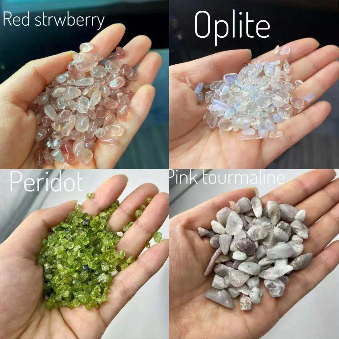 Красочный натуральный кристалл, гравий, кварцевые кристаллы, лечебный камень, оптом, опущенный драгоценный камень