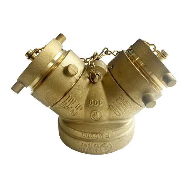 Leyon UL FM Fire Protection System Fire Sprinkler System Fire Fighting Pipes 300PSI  Brass Siamese Connections Clapper