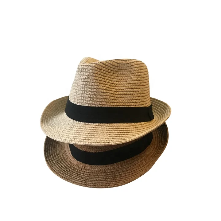 High Quality Paper Straw Fedora Hat Fashion Jazz Hat Panama Sombreros