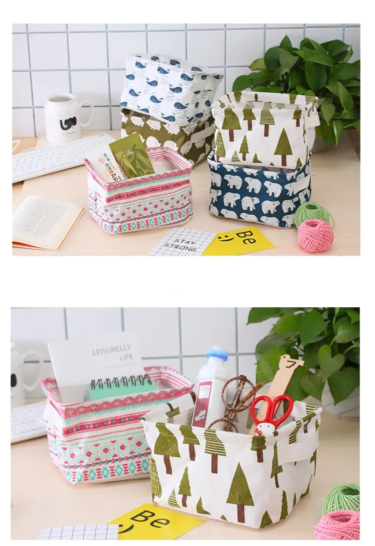 Wholesale Storage Basket Japanese Style Baskets Organization Storage Toy Storage Basket Foldable Carton Box Square 5 Colors T/T manufacture