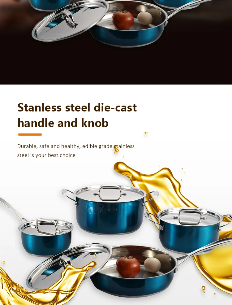 Non Stick Set Kitchenware Set Stainless Steel Cooking Pot And Pans Kitcheware Cookware Sets details