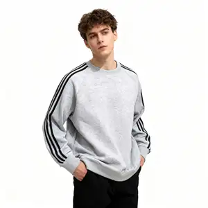 Unisex Men Women 100% Cotton Winter Sweatshirt-Beige Solid Color Digital Fleece Loose Fit Daily Casual Comfortable Pullover