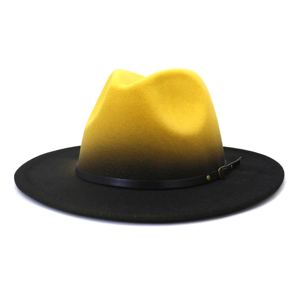 mustard color fedora hat