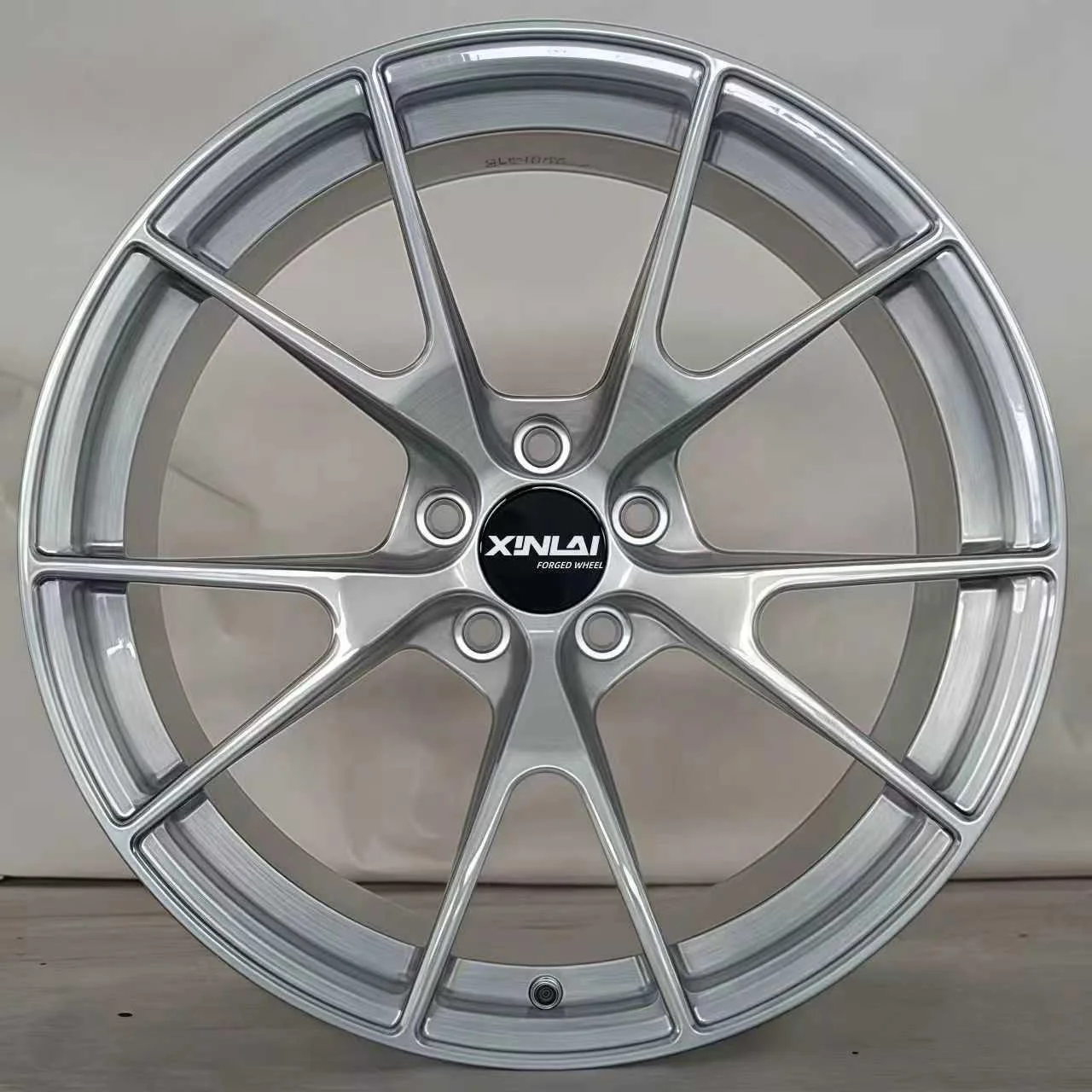 XL Silver Brushed 1-piece Monoblock Custom Forged Wheel 5x120 5x112 5x114.3 Car Alloy Wheel 17 18 19 20 21 22 23 Inch Rims - Image 5