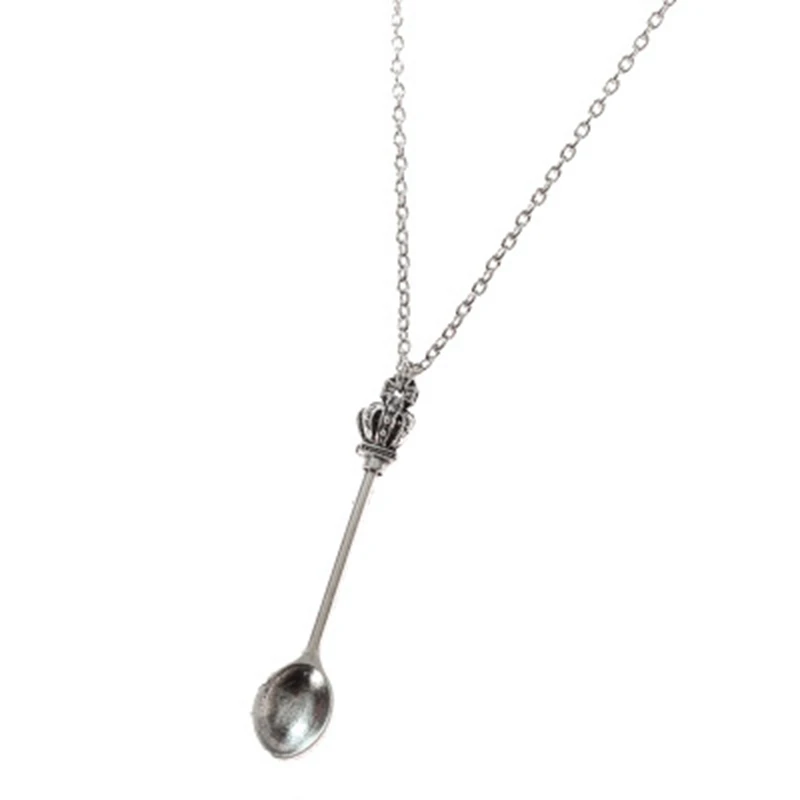 Spoon Necklace, Hidden Spoon Necklace Spoon Necklace Spoon Pendant Mini Tea Spoon  Pendant Classical Necklace(4pcs)
