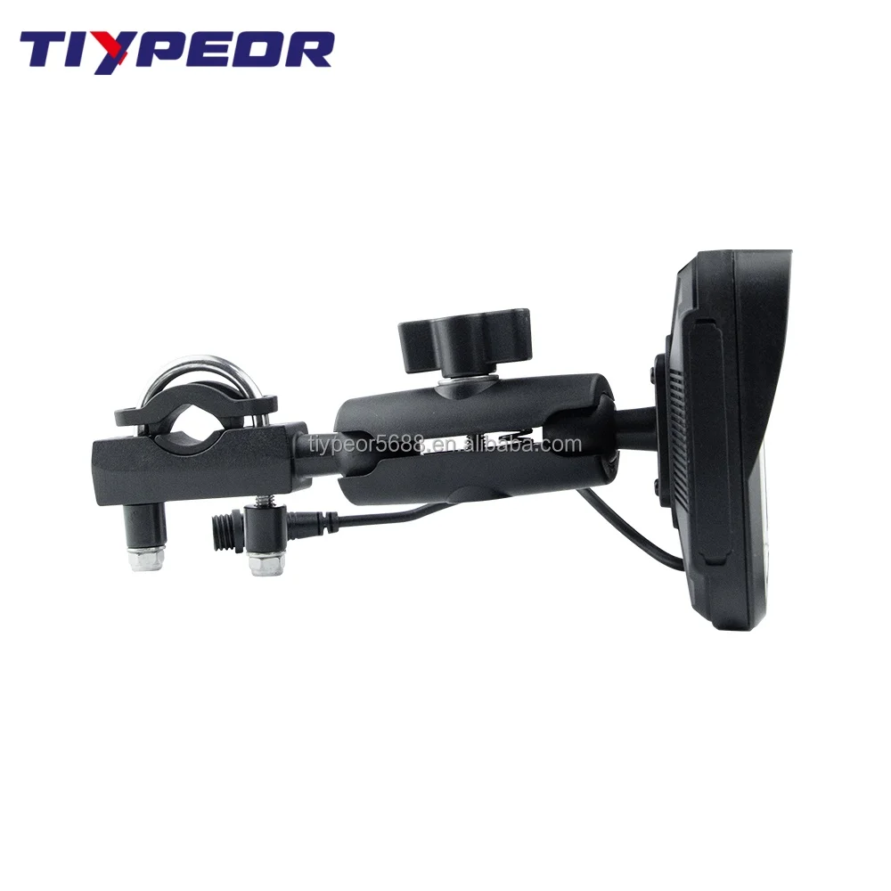 product tiypeor motorcycle navigation wireless carplay android auto screen mirroring display portable motorcycle monitor dvr-5