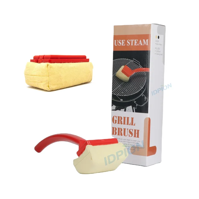 2023 New Design Hot Sale BBQ Replaceable Cleaning Head Bristle Free Durable Tools Grill Brush for Cast Iron