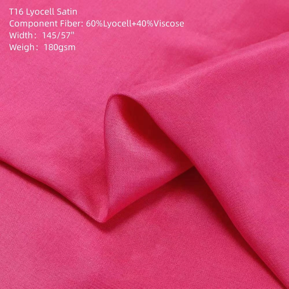 T16 лиоцелл вискоза атласная ткань 60% + 40% вискозная