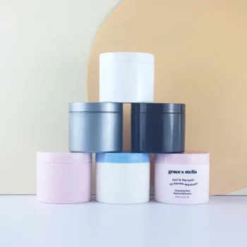 100g/120g/125g Round PP Double Wall Cream Jar Customize Color Face Mask Plastic Container