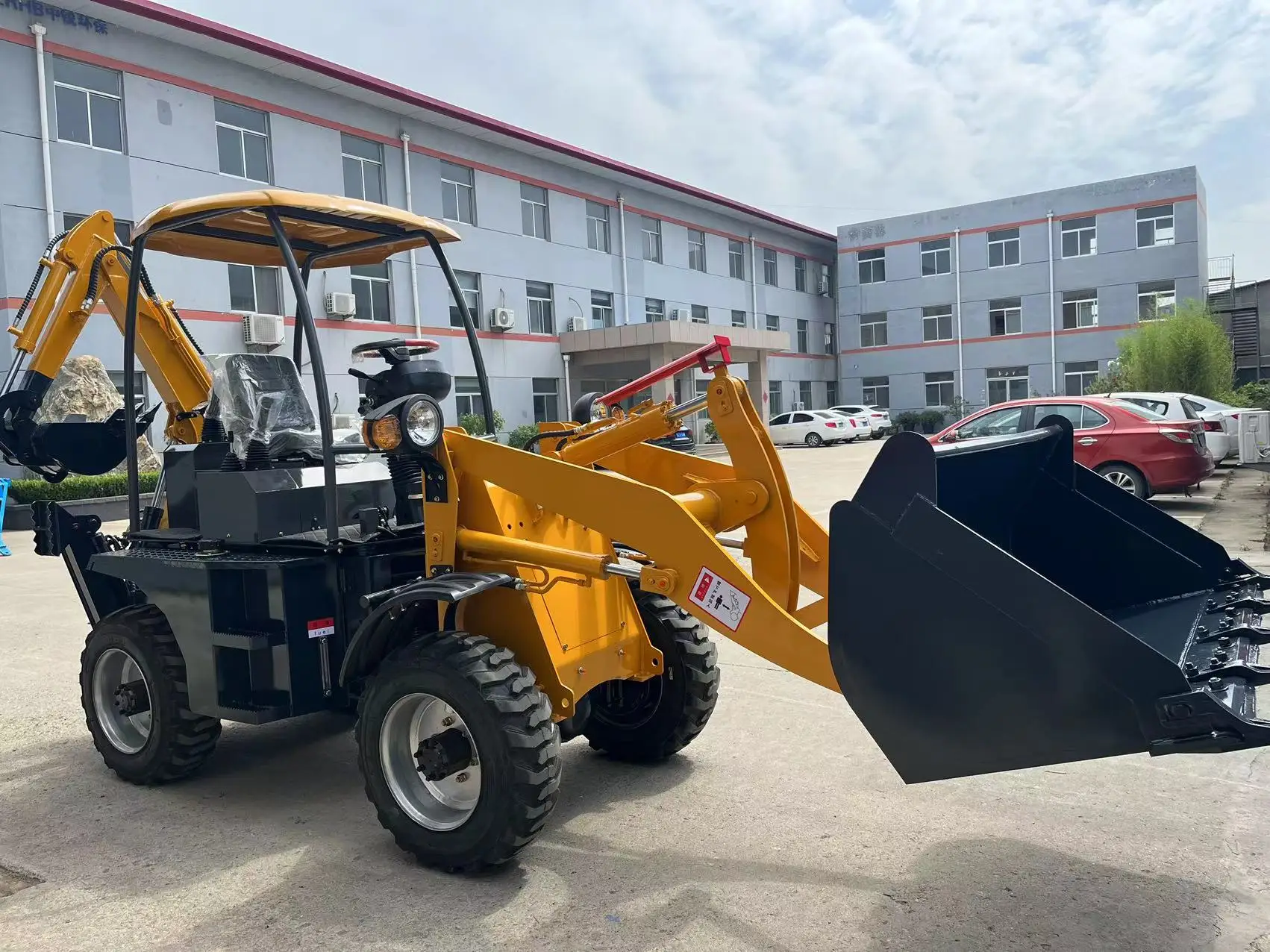 Earthmoving Machinery Backhoe Loaders Small Wheel Loader Backhoe with US EPA Certification for Sale