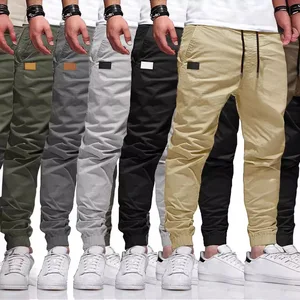 Summer Autumn Hot Sale Cargo Track Cotton Casual Full Length Pants Trousers Gym Athletic Pants Men Trousers