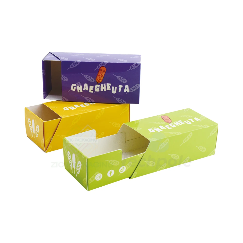 Printed Parchment Paper Custom Logo Popcorn Hot Dog Burger Sheet Waffle Stick Tray Corndog Paper Box