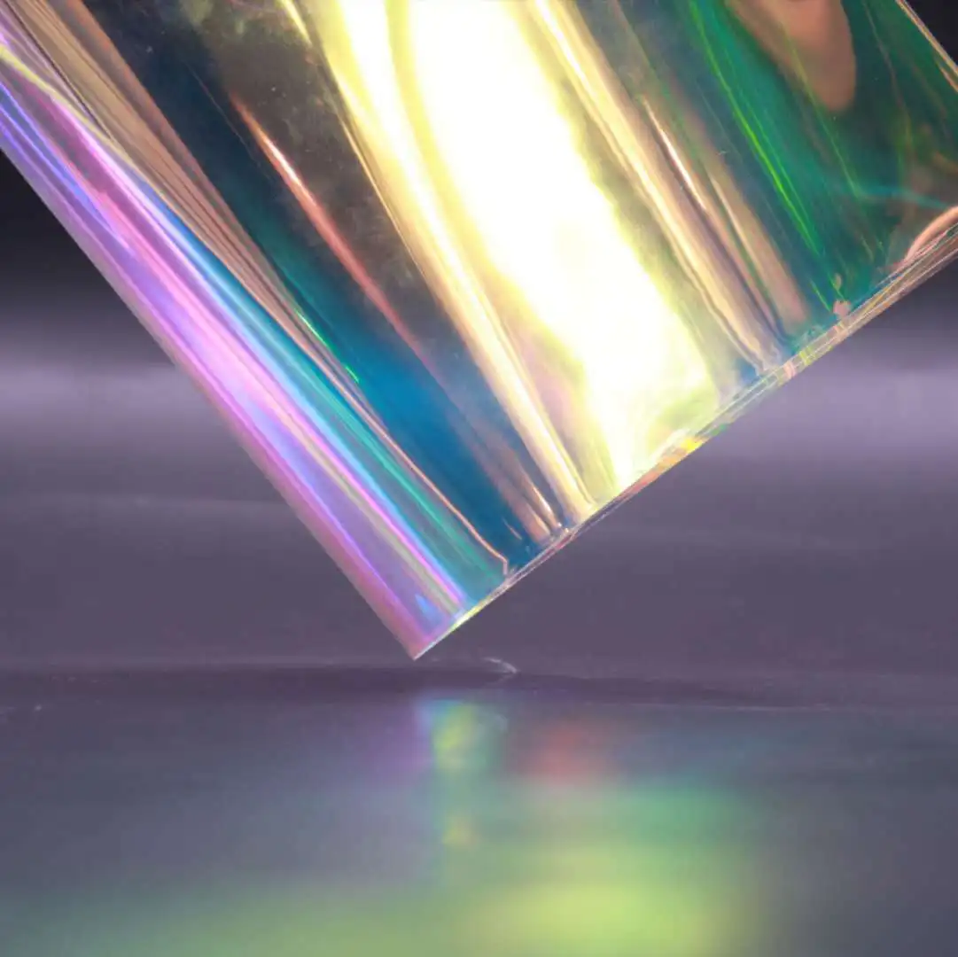 Водонепроницаемая прозрачная Переливающаяся пленка из термопластичного полиуретана для дождевика одежды сумки обуви и т.