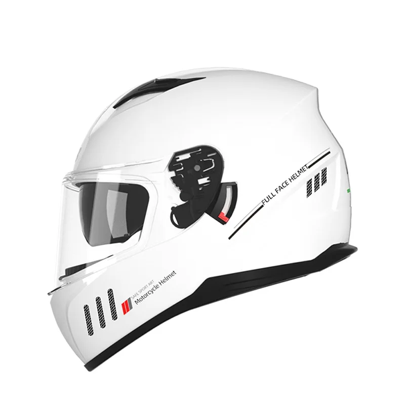 2023 Dual Lens Full Face Motorcycle Helmet for Men & Women - Durable ABS,  Double Sun Visor, Multiple Colors Available