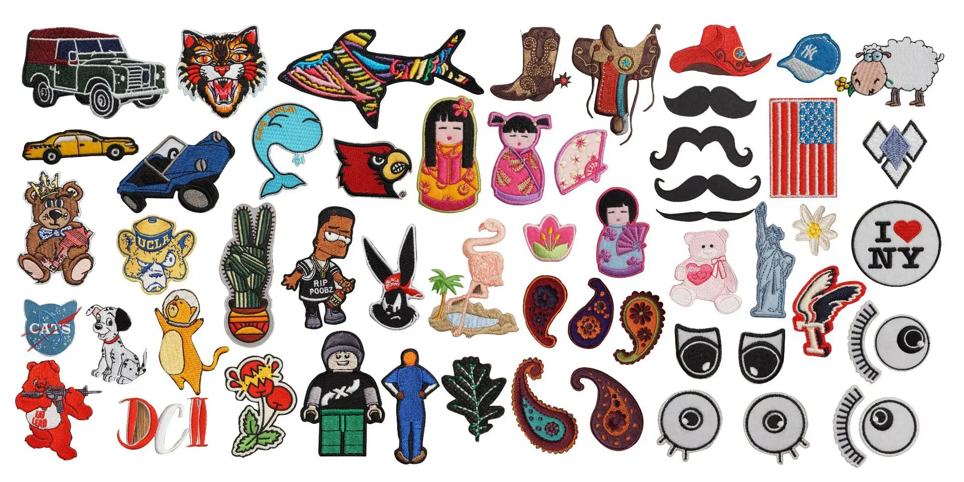 Iron On Custom Soccer Team Name Logo Machine Woven Sport Fabric Patch