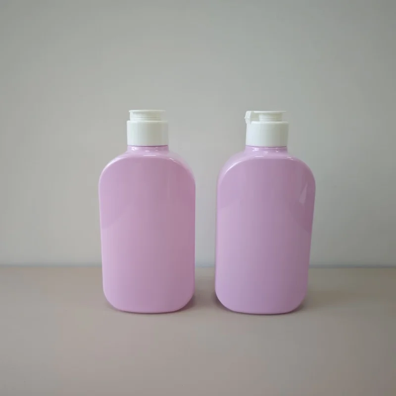 300ml Personal Care Lotion Packaging Bottle Pet Flat Bottle With Flip Cap