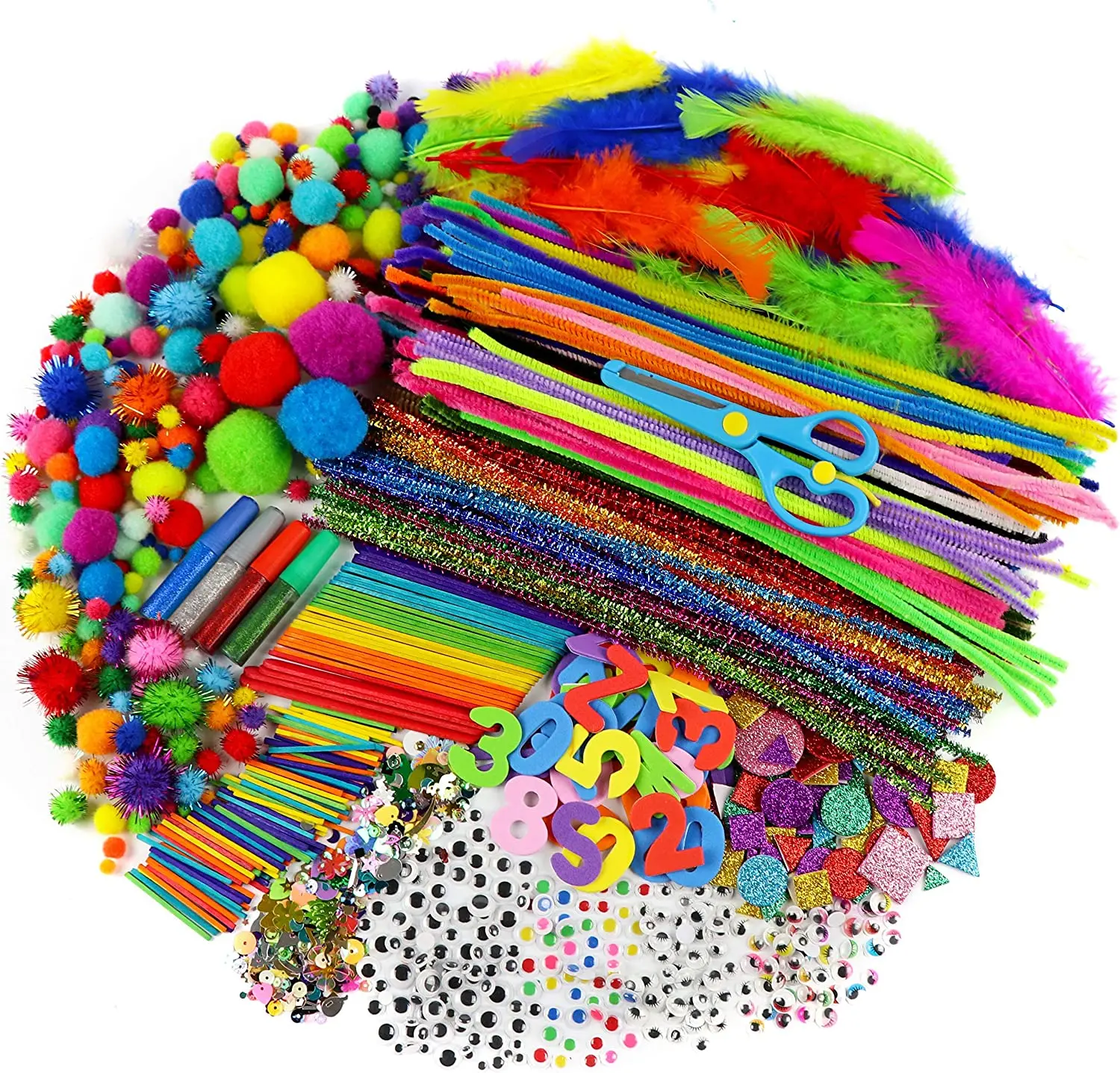 Glitter Shining Colors Chenille Stem Classpack -Wire Pipe Cleaner - China  DIY and Toy price