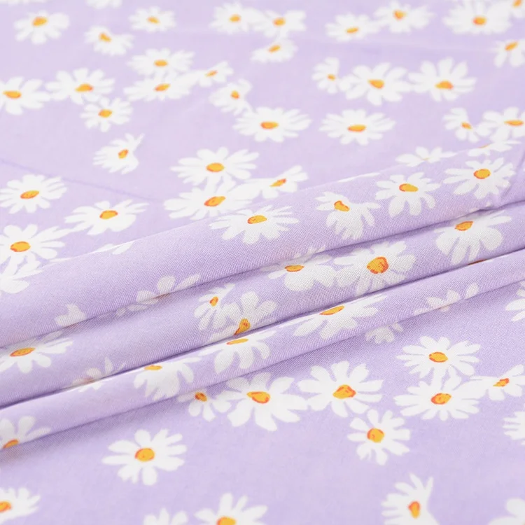 Быстрая доставка, модный текстиль, 100% искусственный шелк, Тканое смешное Платье с принтом подсолнуха, гавайская ткань для женщин