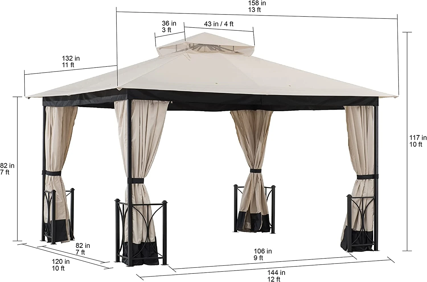 Easy up Pop up Tent Advertising Canopy Gazebo for Outdoor Trade Show