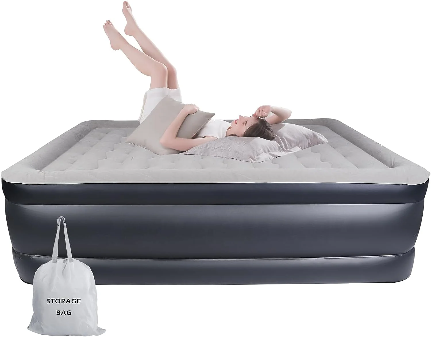 Airbed Inflates And Deflates Comfortable Airbeds With Suitable For ...