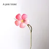 A Pink Violet [Send a Bundle of Flowers, Leaves and Hemp Rope]]