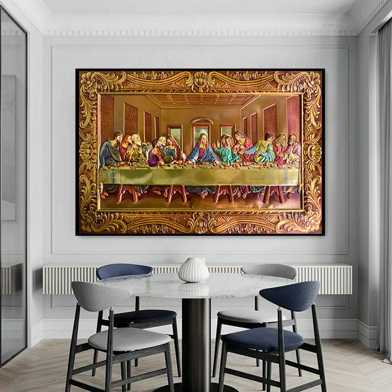 Famous Artwork The Last Supper 3d Print Jesus Christ Religious Picture ...