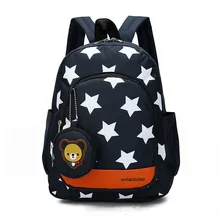 Highly Trend Large Capacity Star Printed Shoulder Bag Waterproof  Backpack Star Pattern Schoolbag with Coin Purse