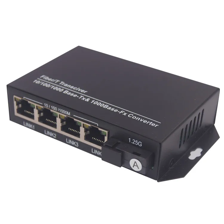 4 порта Ethernet оптоволоконный