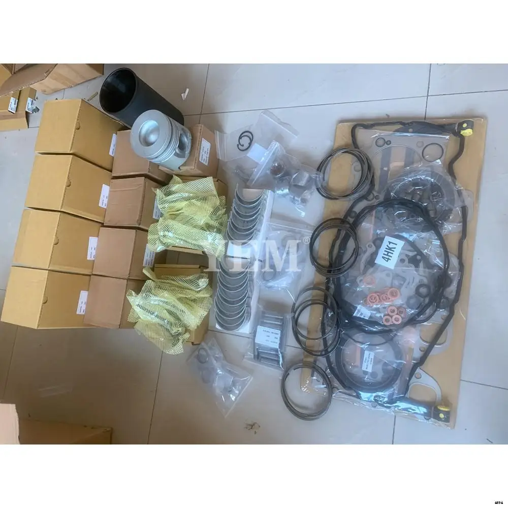 Engine Overhaul Kit With Piston Rings Liner Bearing Valves Cylinder Gaskets For Isuzu 4HK1