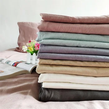 Hot selling online 100% linen fabric plain products