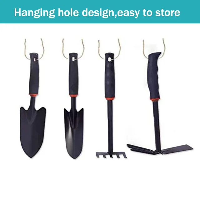 Стальные грабли с нескользящей ручкой, инструменты для садовой лопаты для кемпинга на открытом воздухе