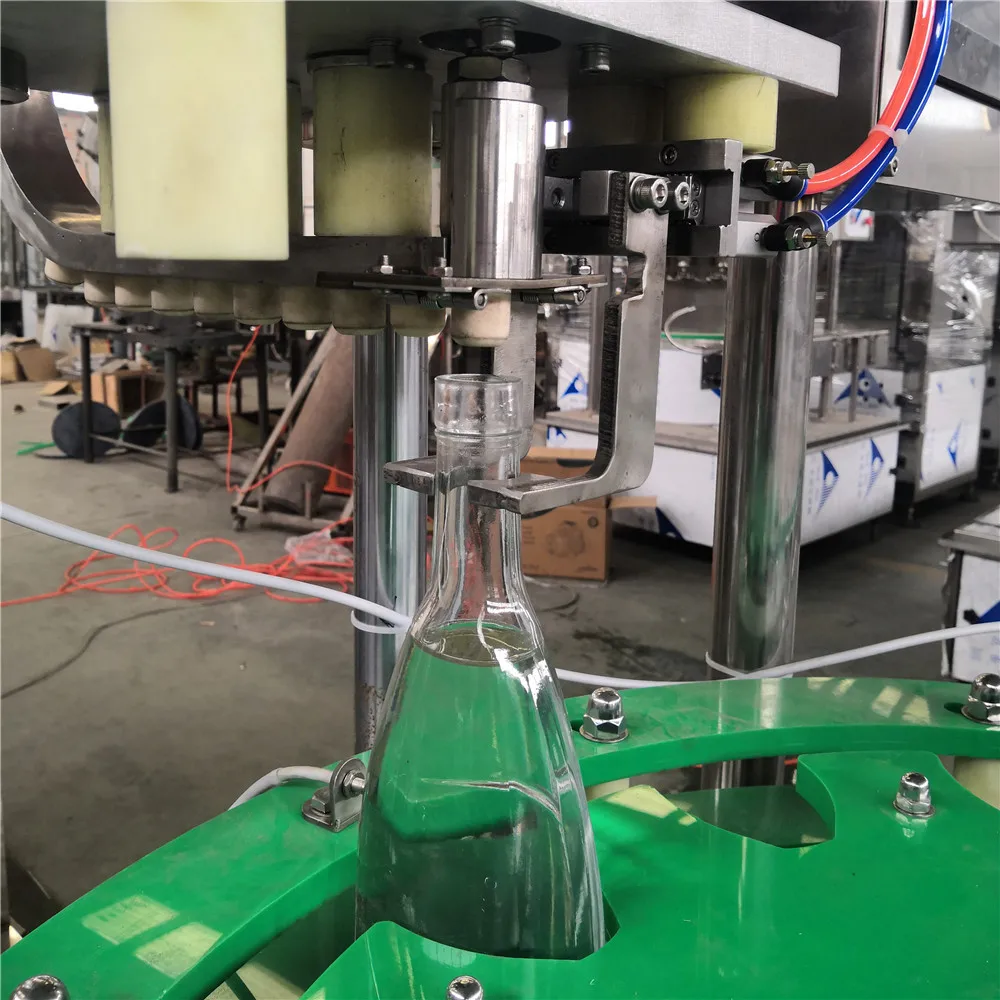 Automatic Single Head Bottle Corking Capping Filling Machine