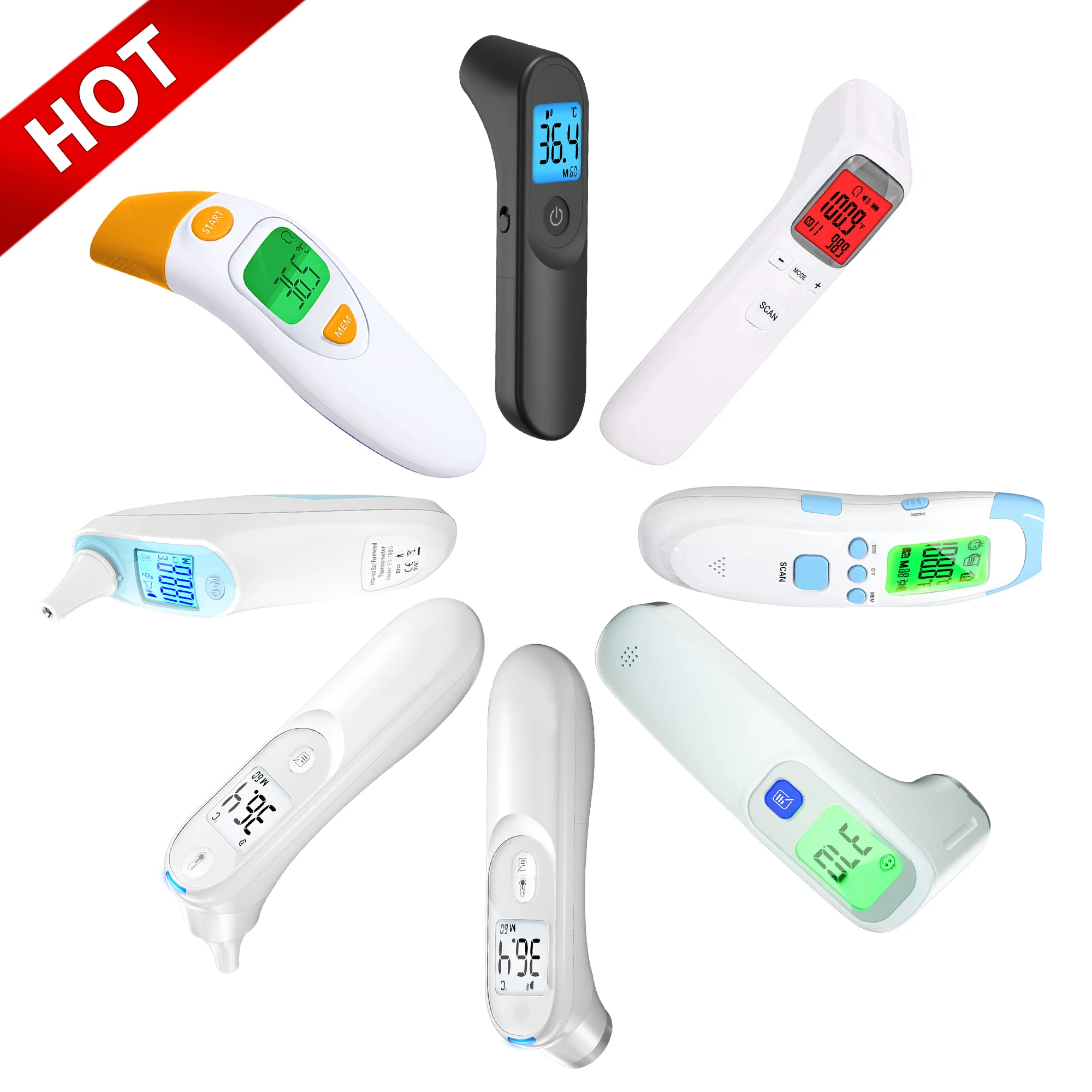 JASUN Touchless Forehead Thermometer for Adults and Kids Digital