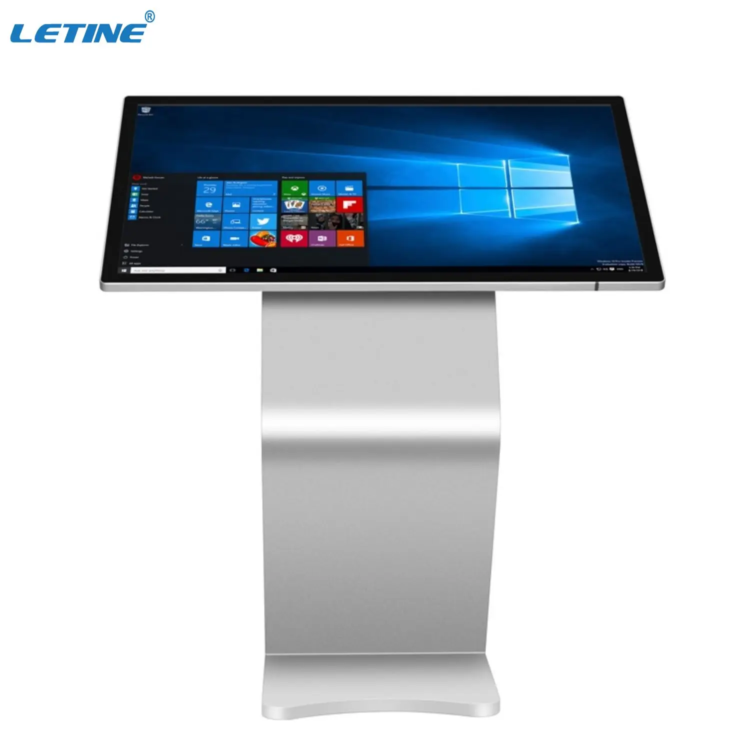 Movable Cart Stand Advertising Display FHD Lcd Media Player Digital Signage Advertising Players