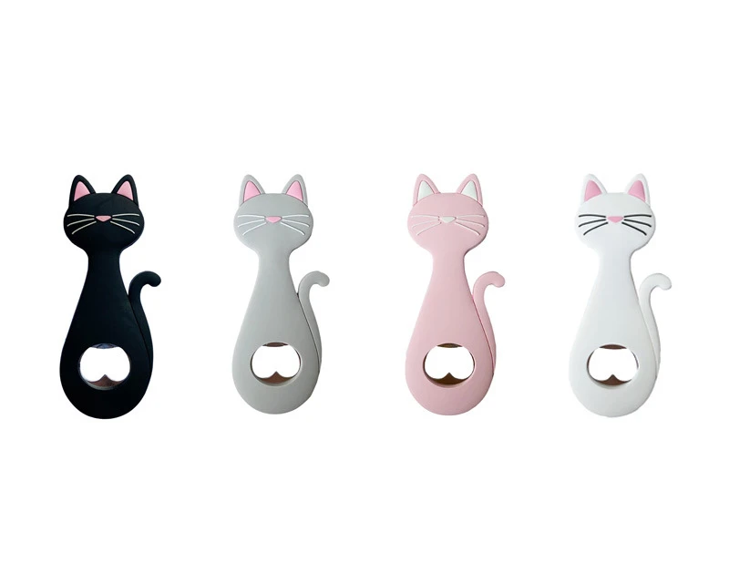 WDD401 Household Cute Cat Cartoon Bottle Opener Soft Rubber Stainless Steel  Creative Beer Opener Magnet Fridge Kitchen Opener - Buy WDD401 Household  Cute Cat Cartoon Bottle Opener Soft Rubber Stainless Steel Creative