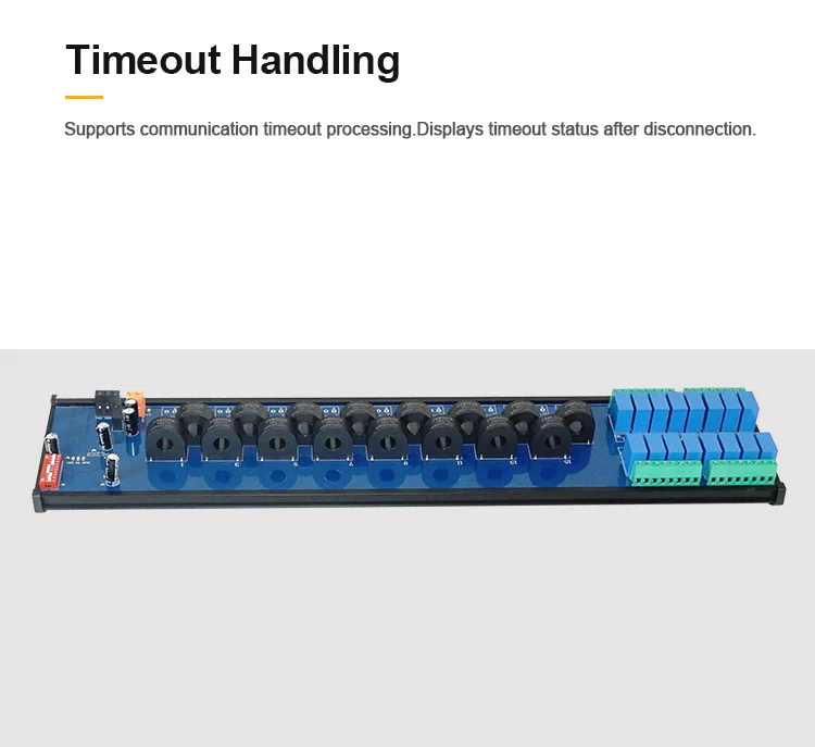 product huaqingjun 16 channel ac current voltage transformer detect module rs485 modbus rtu communication acquisition module544-6