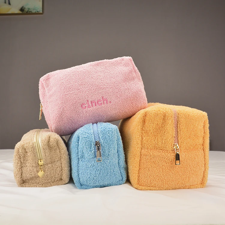 Handmade Towel Makeup Bag Cutest Terry Cloth Pouch