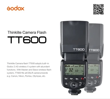 Godox TT600 Camera Flash Speedlite with Built-in 2.4G Wireless Transmission Compatible detail image